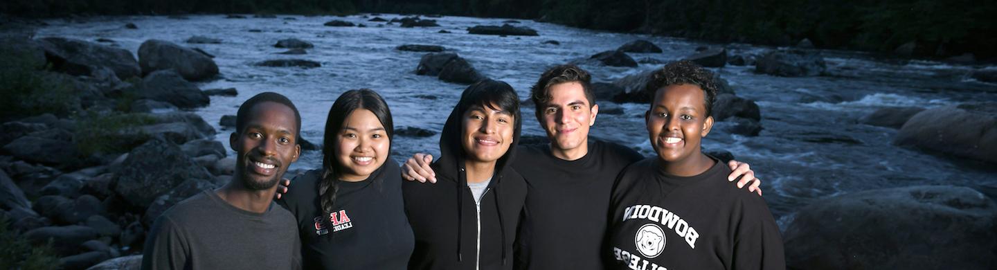 Group of smiling students